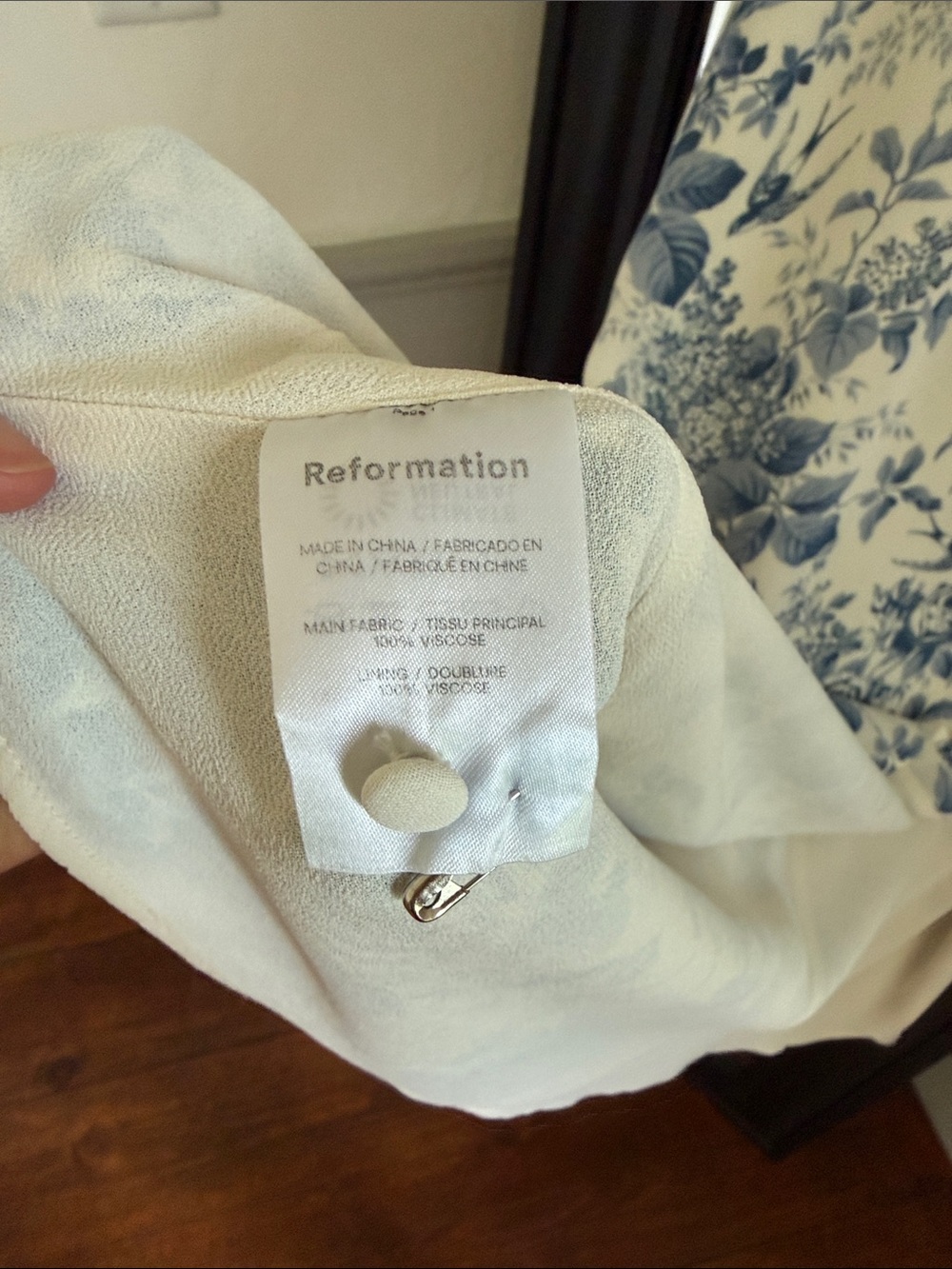 Reformation Carolena Dress Pompadour - Size 4 - Picture 2 of 8